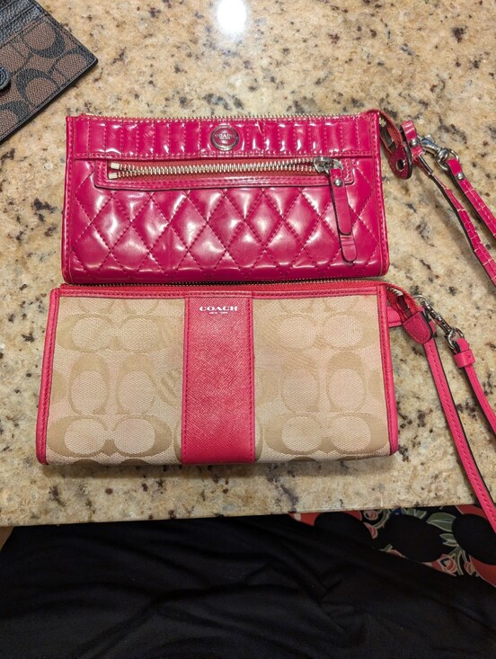 Handbags - Coach Pink Wallet Wristlet Bundle.